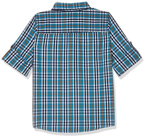Image of Amazon Brand - Jam & Honey Boys 100% Cotton Printed Regular Fit Long Sleeve Shirt