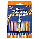 Helix Oxford Tri-Grip - Bolígrafos (10 unidades, varios colores)