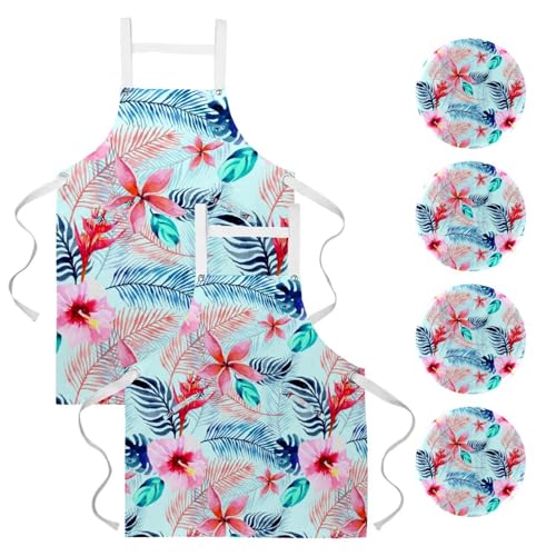 Tablier de cuisine pour restaurant et nettoyage lot de 2 avec broches