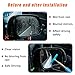 Dickno Car Side Mirror Squeegee, 35.6'' Retractable Rearview Mirror Wiper, Mini Portable Auto Window Squeegee Cleaner, Universal Vehicle Glass Cleaning Tool for Rainy Foggy Weather (Blue)