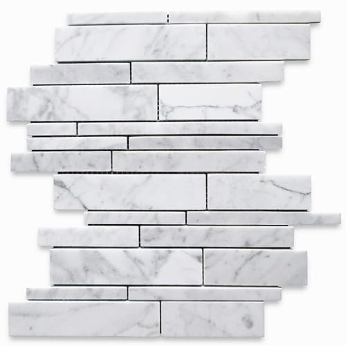 Stone Carrara White Marble Mosaic Tile (1 Sheet)