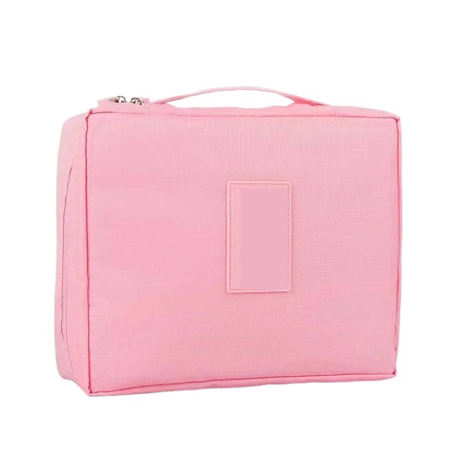 projekttasche für strickzeug Portable Needlework Storage Bag Mesh Divider Pouch Yarn Knitting Tools Organizer Cases DIY Apparel Travel Wash für Wolle und Strickzubehör(Pink)