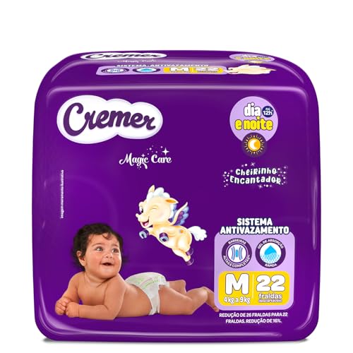 Fralda Cremer Jumbo M 22 Unidades