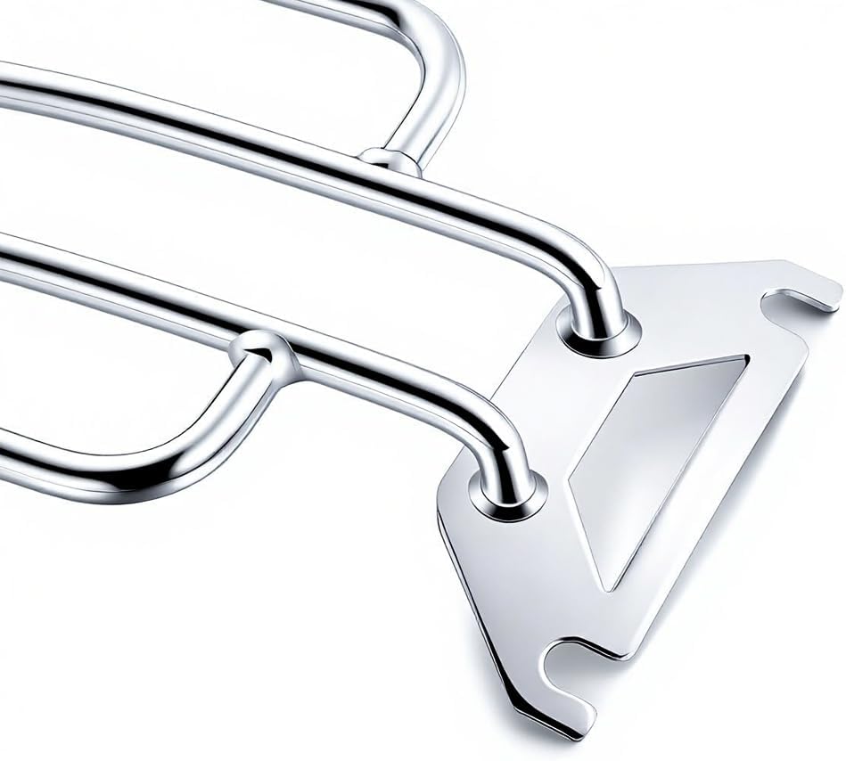 Chrome Solo Seat Luggage Rack Fits for Harley Davidson Touring Road King FLHR Touring 1997-2022 (Chrome)
