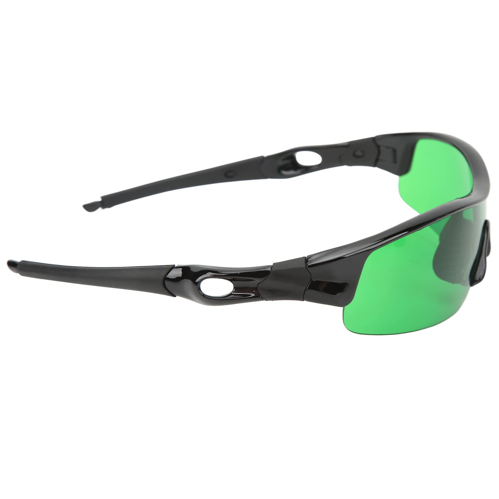 Okulary do Uprawy, Okulary Ochronne PC LED do Filtrowania UVA i UVB, Osłona światła Bocznego, Wygoda na Nosie, Dodatkowa Soczewka w Zestawie, Pracy w Namiocie Uprawy w Szklarni (GREEN)