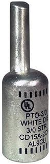 Morris 90985 Morris Products 90985 Offset Solid Pin Terminal Connector, Compression Connector Type, 2/0 To #1 Wire Range