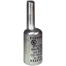 Morris 90990 Morris Products 90990 Offset Solid Pin Terminal Connector, Compression Connector Type, 350 MCM To 250 MCM Wire Range