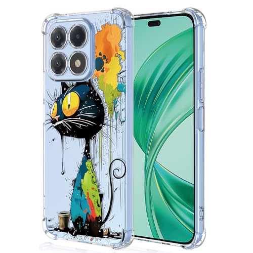 Sunrive Cover compatibile con Xiaomi 13 Lite,Case in molle Trasparente silicone Morbida Flessibile protettiva back Modelli custodie(Farfalle, giungla, fiori