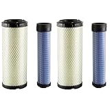 GETOPAUTO P822858 & P821575 Air Filter Set Compatible with Donaldson FPG05 Air Cleaner Bobcat