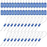 Tandefio 500 Pcs Steel Security Cable Seals 11.8 Inch Numbered Cable Wire Truck Seals Anti Tamper Self Locking...