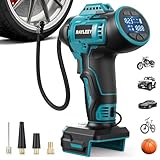 RAYLEEY Akku Kompressor für Makita LXT-18V-Akku, 11 Bar/160PSI Luftkompressor Akku mit Automatische Abschaltung, Elektrische Luftpumpe für Auto, Motorrad, Fahrrad, Bälle (ohne Akku)