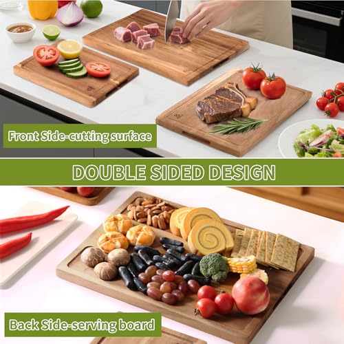 Set de Tablas Para Cortar de Madera Acacia 3 Piezas miniatura 4