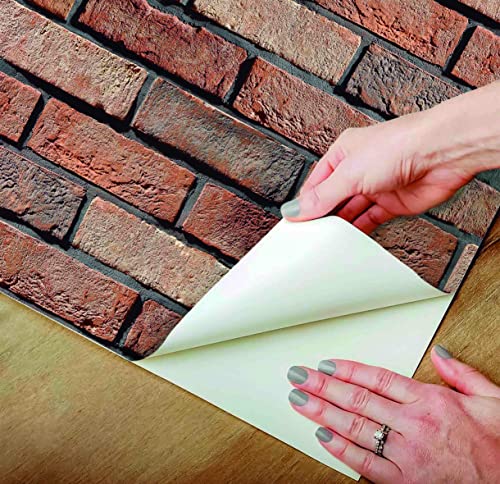 Papel De Parede Adesivo Tijolo Mineiro Rústico Lavável 3m
