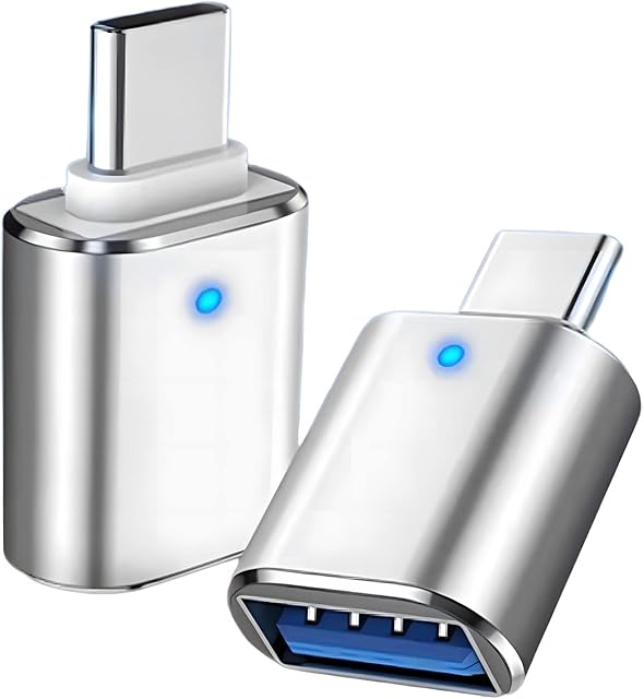USB C to USB Adapter,USB Type C to USB 3.0 Adapter Compatible with MacBook Pro 2021 iMac iPad,MacBook Air 2020,Samsung Notebook 9, Dell XPS,Laptop,Monitorand Other Type C Devices