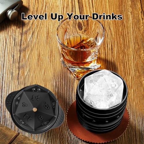 Molde para cubos de hielo D20 en silicona flexible miniatura 4