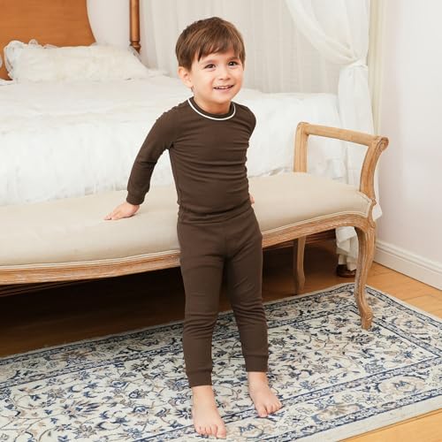 Image of pureborn Baby Pajamas Set Toddler Snug Fit Cotton Sleepwear 2pcs 12M-7Y