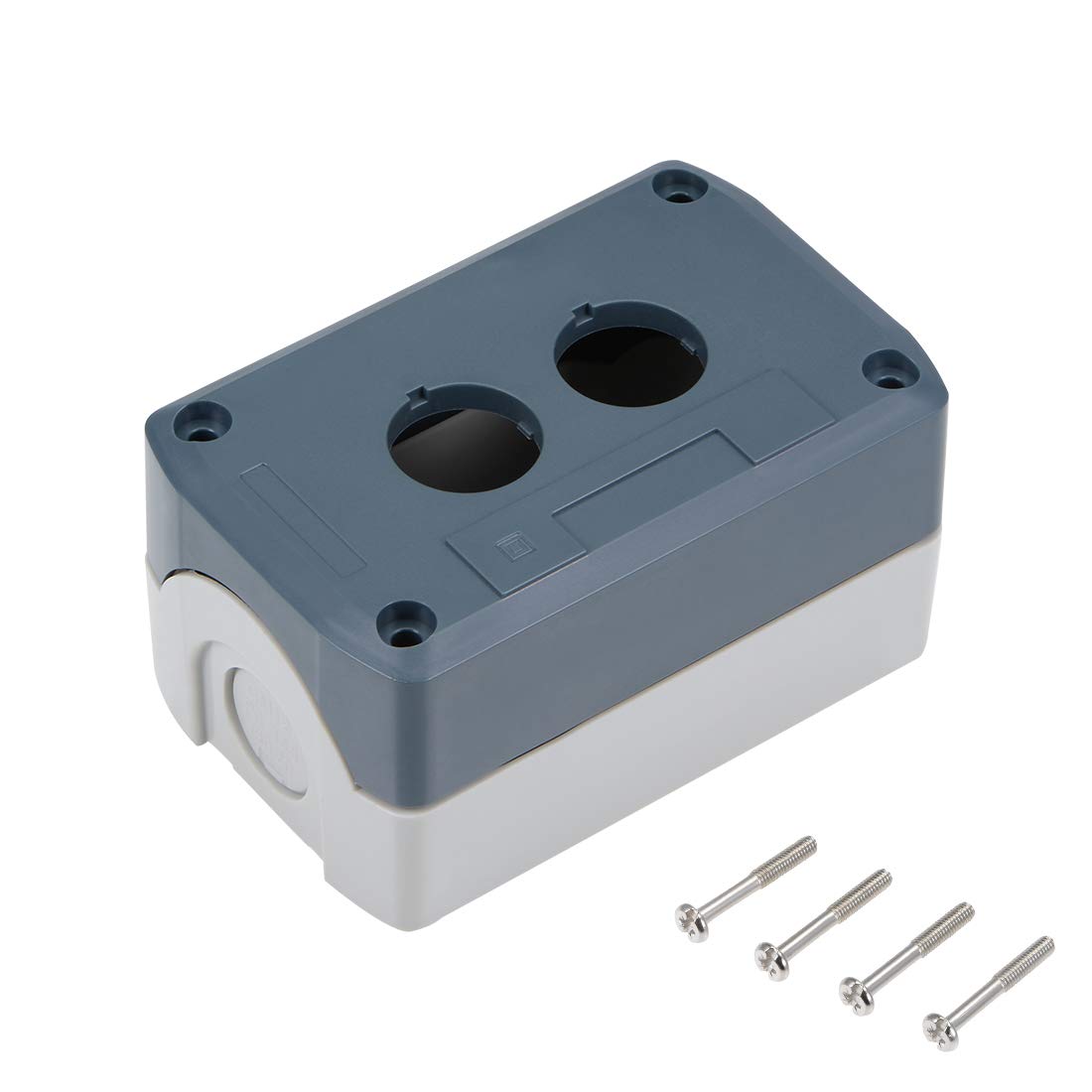 uxcell Push Button Switch Control Station Box 22mm 2 Holes Aperture