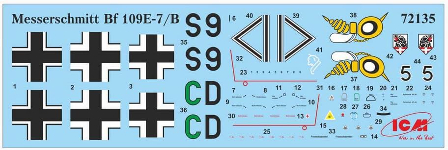 ICM Models BF 109E-7/B Building Kit