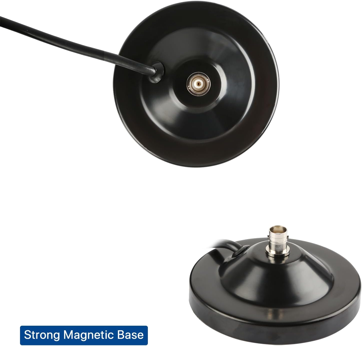 CB Antenna Long Range 27MHz Magnetic Base Radio Antenna with PL-259 BNC Male Connector for Cobra Midland Uniden Maxon President Vehicle Car Truck Mobile Handheld CB Radio Police Scanner