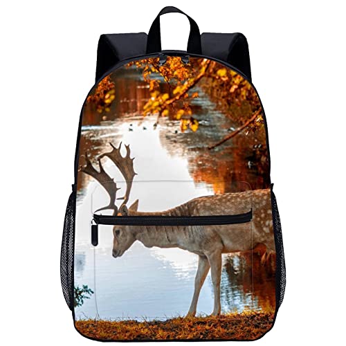 Mochila escolar para niños Deer de ocio unisex casual y juvenil de 45x30x15cm