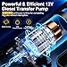12V Oil Transfer Pump, Upgraded Self-Priming Fluid Electric Oil Pump Transfer Pump for Engine Oil, Gear Oil, Transmission Fluid Change Compatible with Cars, Trucks, Boats, ATVs, RVs, Motorcycles