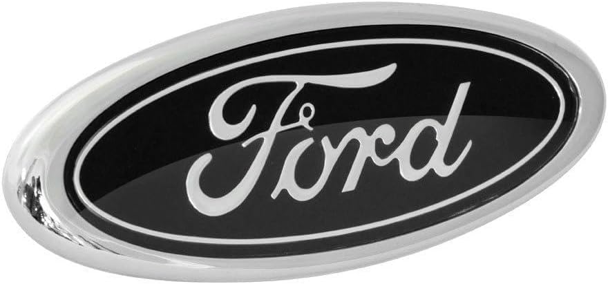 Black Rear Trunk Lid Ford Oval Badge Emblem 3.5" for 1994-2004 Mustang V6 GT Cobra