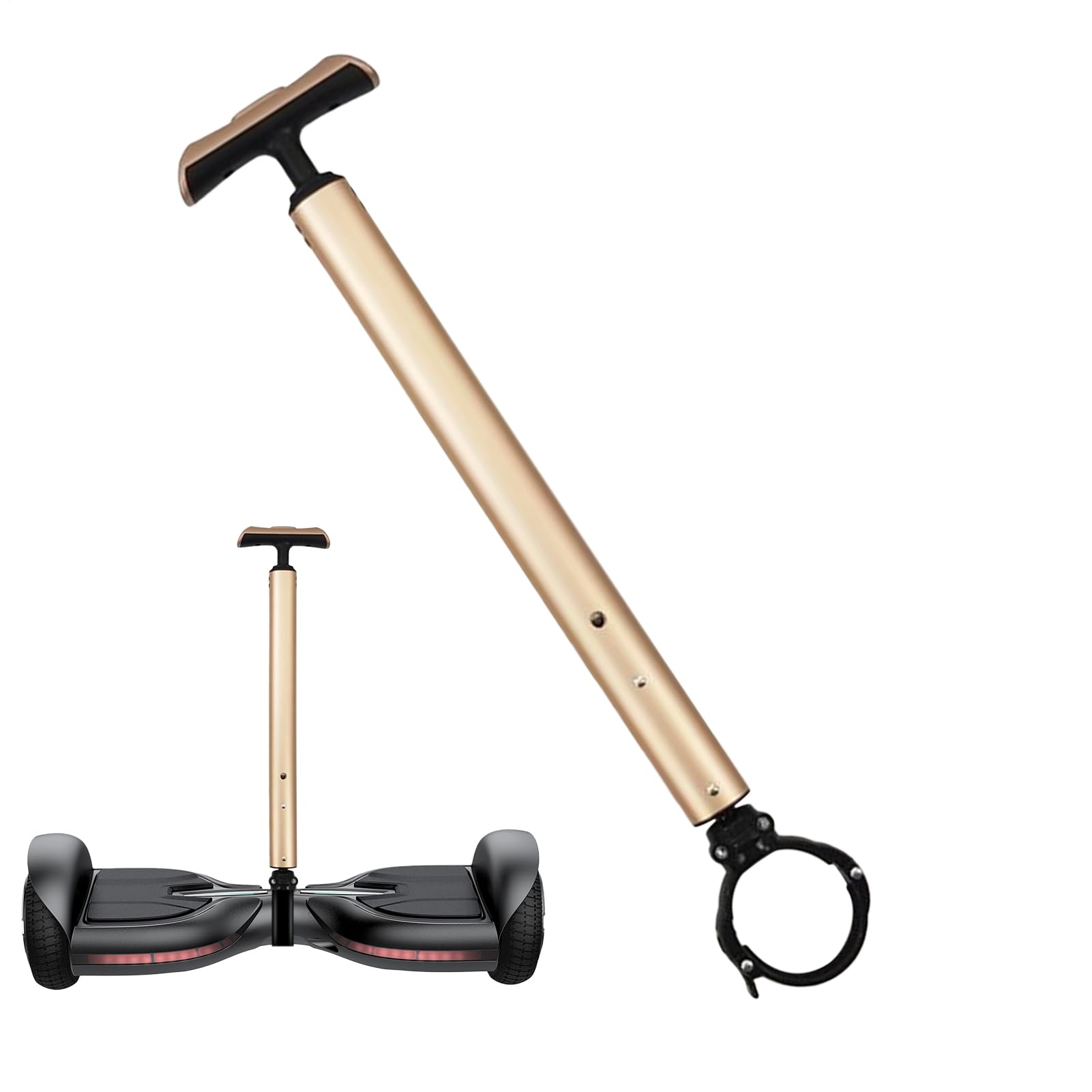 Manubrio per Hoverboard - Barra Manubrio in Lega di Alluminio - Accessori Sicurezza con Presa Antiscivolo per Principianti Monopattini Elettrici