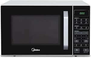 Forno Micro-ondas 35L Branco e Preto Midea 127V MXSA35P1