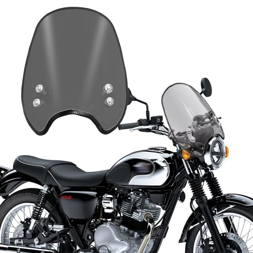 HUANGCJCJ For W230 BJ230A メグロ S1 MEGURO S1 BJ230A 2025 バイク用 フロントガラス エアフェアリング、フロントウィンドデフレクター、ハンドルバー ウインドシールド、高さ調整式計器サンバイザー w230 m