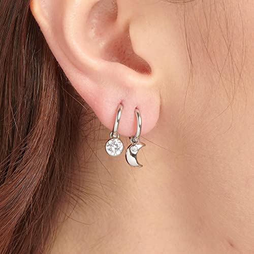 Brosway Orecchino Singolo Donna In Acciaio E Cristalli Con Simbolo Luna | Collezione Chakra - BHKE135 - 3