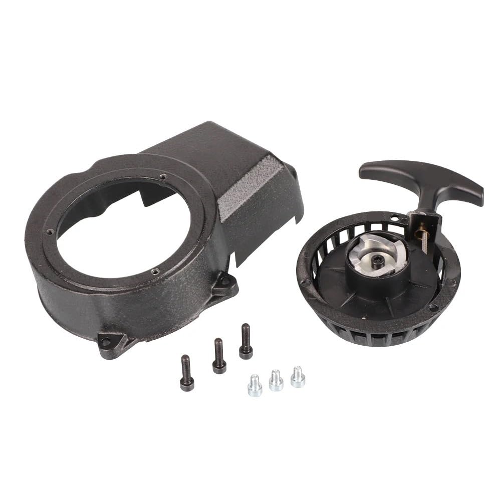 Motor de Retroceso de Bicicleta de Bolsillo de 47cc y 49cc, arrancador de tracción, Volante magnético Apto for MiN Moto Scooter de 2 Tiempos, Piezas de ATV Quad Dirt Bike for niños(B-Pull Starter)