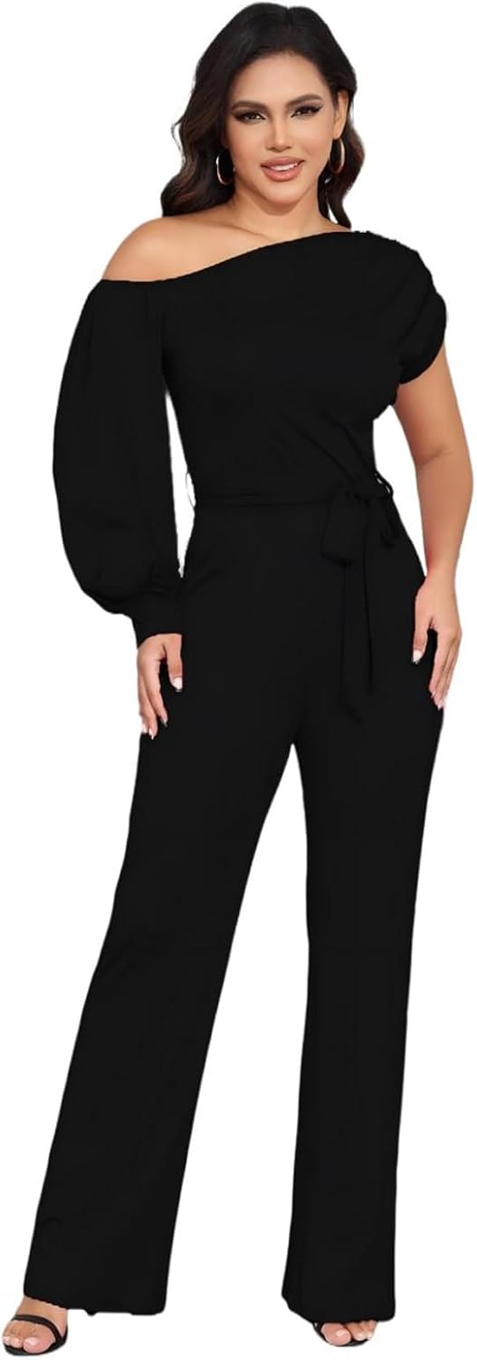 DeftSharp Women's Sexy Cocktail Party Clubwear Casual Working Rompers Long Dressy Jumpsuit - Image 4