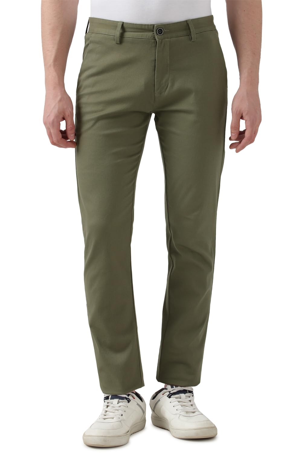 Men Mid Rise Slim Pants