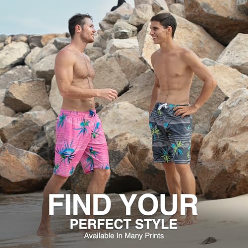 Image of Kanu Surf Men's Big Viper Extended Size Stripe Swim Trunk