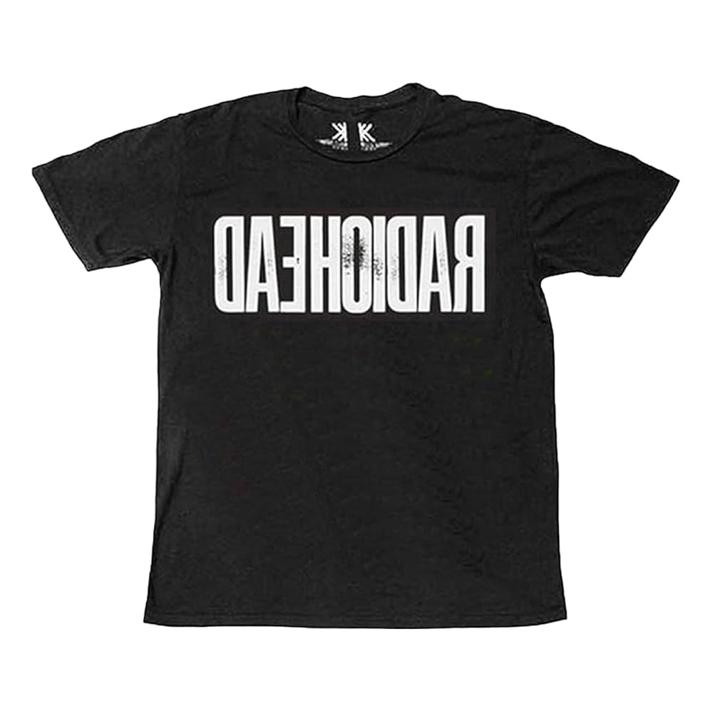 Heroes Inc. Unisex Charcoal Radiohead Daehoidar T-Shirt (Uk, Alpha, Xxl, Regular, Regular, )