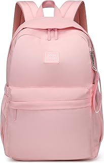 CaranÂ·Y Kids Backpack Girls and Boys Large Space Waterproof Classic School Backpack Light Weight Medium Size Multi-pocket Pink Toddler Backpack Suitable For 3 To 13 Years oldï¼ˆPinkï¼‰