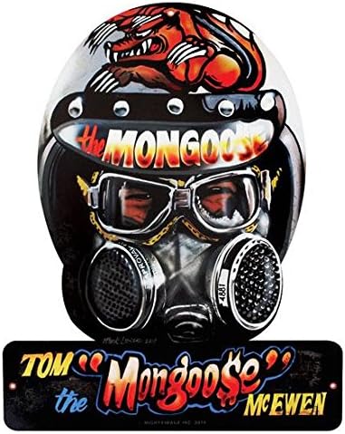 Mongoose Helmet Garage Sign