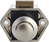 Vista 2 de NAERDI 5 Pack RV Lock Push Button Latch Lock Keyless Cabinet Lock Drawer Knobs Pearl Nickel 2cm/0.79in Mounting Hole