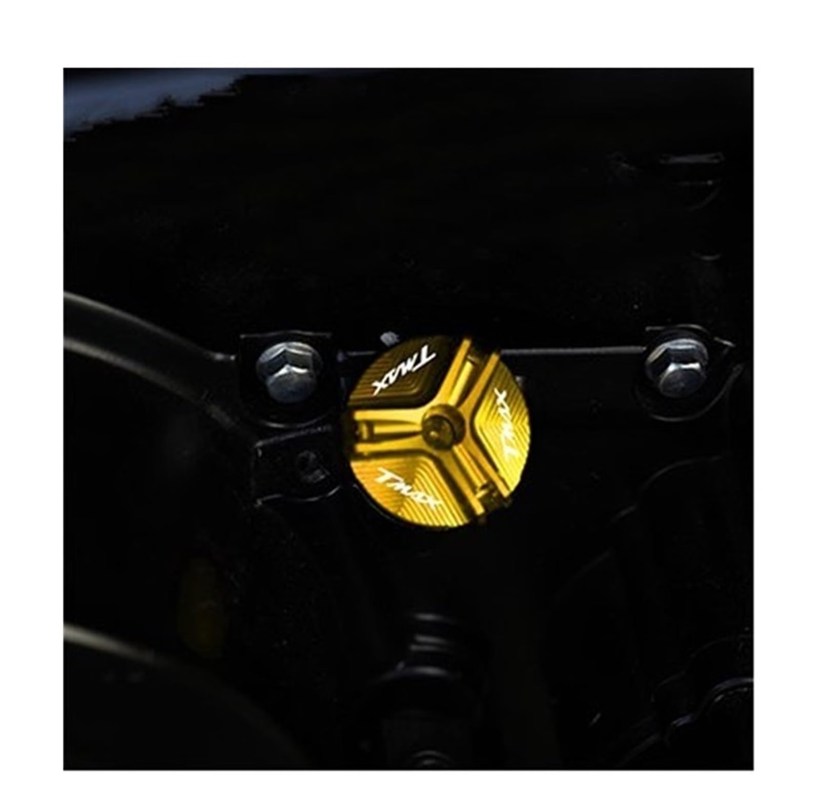 Accessori per serbatoi Accessori Moto Anteriore Serbatoio Del Liquido Dei Freni Tappo Di Copertura Riempimento Olio Per YAMAHA TMAX 530 500 560 TMax530 SX DX TECH MAX(Gold)