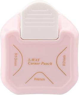 LOONENG 3 Way Corner Rounder Punch, 4mm, 7mm, 10mm 3 in 1 Corner Cutter