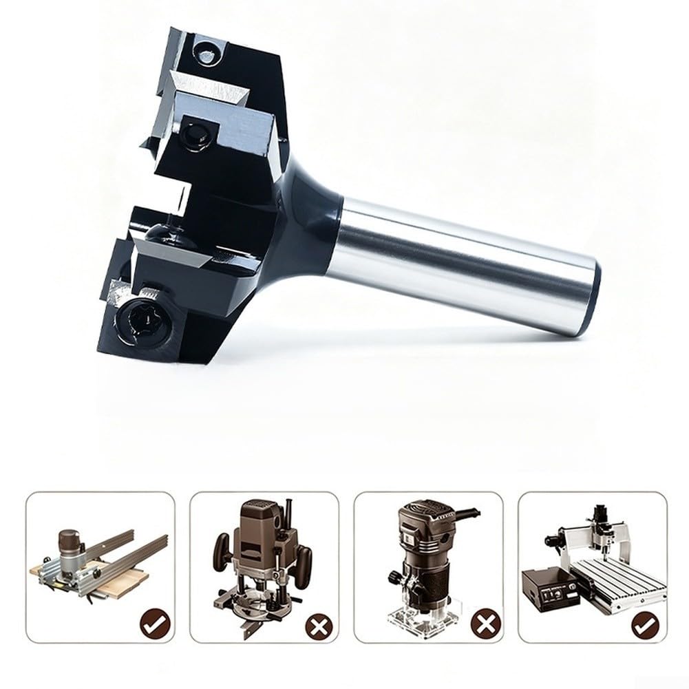 Fresa Spianatrice 6 Alette Carburo 50mm Gambo 12.7mm