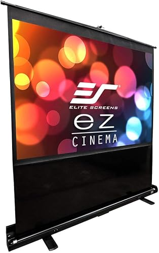 Miniatura 15 de Elite Screens ezCinema Tab-Tension CineGrey 4D, 116 pulgadas 16:9, Pantalla de Proyector Manual de Suelo Elevable ISF de Techo con Rechazo de Luz