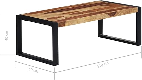 Miniatura 5 de Mesa de centro moderna mesa de centro de madera, mesa para sala, mesa de centro simple, mesa de centro moderna de madera de 43.3 x 23.6 x 15.7