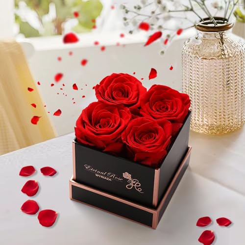Miniatura 6 de Wyriaza Rosa Eterna Regalos Para Mujer - Regalo Madre Regalos Originales Mujer Regalos Mama Navidad Mujer San Valentin Rosa Eterna Natural Preservada Regalos Cumpleaños Aniversario Mujer Madre Mama