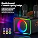 Karaoke-Maschine mit 2 Mikrofonen für Erwachsene und Kinder, tragbarer Bluetooth-Karaoke-Lautsprecher für Erwachsene und Kinder, Party-Soundsystem mit Disco-Lichtern für