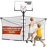 Silver Tide, Power Net - Basketball Yard Guard - Guard net for in ground Basketball Hoop Outdoor - Prevents The Ball from Leaving The Court