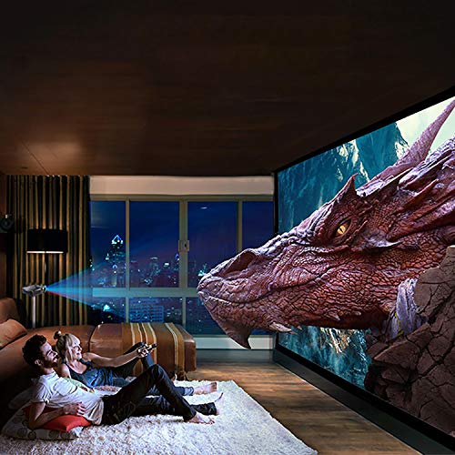 Nierbo 200 Inch Projector Screen Metal Ambient Light Rejecting 2.4 Gain 3D Movies Screen 16:9 For Home Theater Backyard Party Office #TOP4
