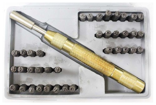 Bench Wizard Bench Wizard: 3/16 Inch Size 38 Piece Number And Letter Punch Set With Automatic Punch Tool In Case - Tz9090 #TOP2