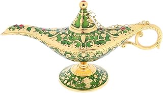 علب مجوهرات لتزيين مصباح علاء الدين من ليد، 5 الوان - اخضر (اللون: اخضر)، زنك