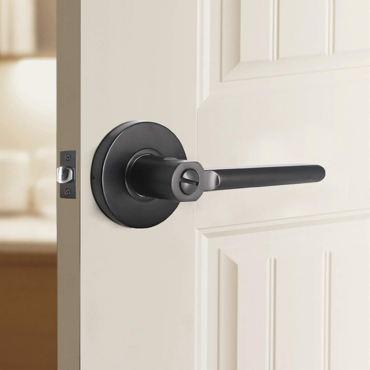 Free Shipping Over $50 KNOBWELL 10 Pack Privacy Lever with Locks Bedroom Door Locks, Heavy Duty Door Interior Handle Locks for Bed/Bath, Smooth Door Knobs Black Finish Lockable Door Lever for Left & Right-Handed Buy 1 get 1 KNOBWELL 10 Pack Privacy Lever with Locks Bedroom Door Locks, Heavy Duty Door Interior Handle Locks for Bed/Bath, Smooth Door Knobs Black Finish Lockable Door Lever for Left & Right-Handed
